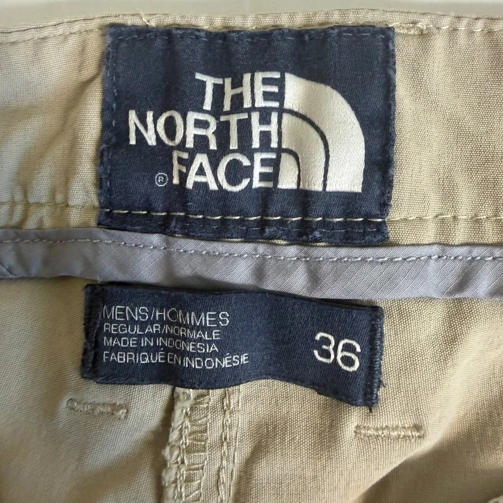 The North‎ Face Mens Pants 36 Beige Stretch Nylon Hiking Outdoor Casual Pants